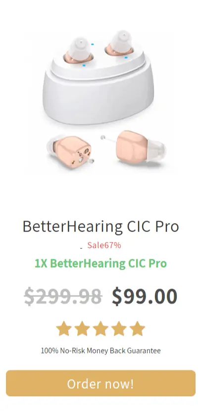 Better Hearing CIC Pro price 
